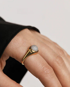 Anello Moon Ring Pave P D Paola