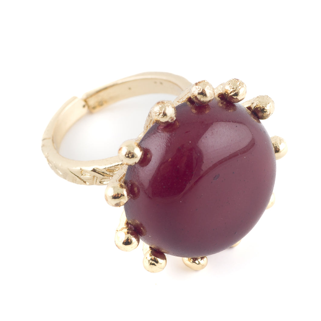 Anello Rosso Granato House of Tuhina