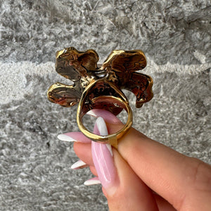 Anello Fiore con Perla Unic Alcozer & J