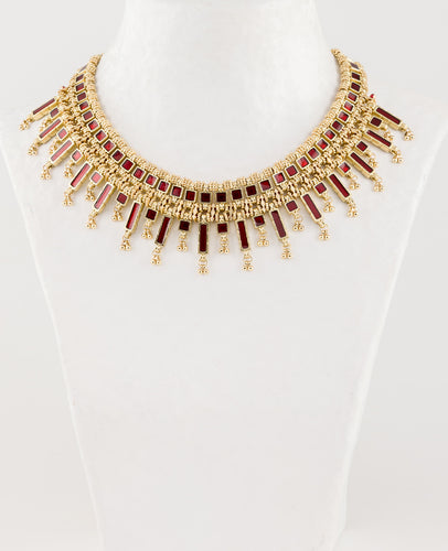 Girocollo Rosso Scuro House of Tuhina