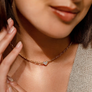 Girocollo Catena con Cuore Rue des Mille