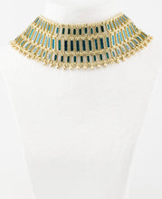 Carica l&#39;immagine nel visualizzatore di Gallery, Girocollo Choker Blu Ottanio House of Tuhina