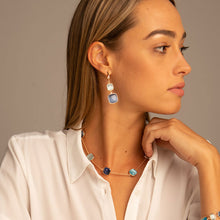 Carica l&#39;immagine nel visualizzatore di Gallery, Orecchini Monachina Pendenti Jeans Madì Argento