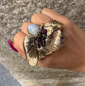 Anello Papavero e Ape Unic Alcozer & J