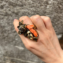 Carica l'immagine nel visualizzatore di Gallery, Anello Alcozer &amp; J Unic Corallo
