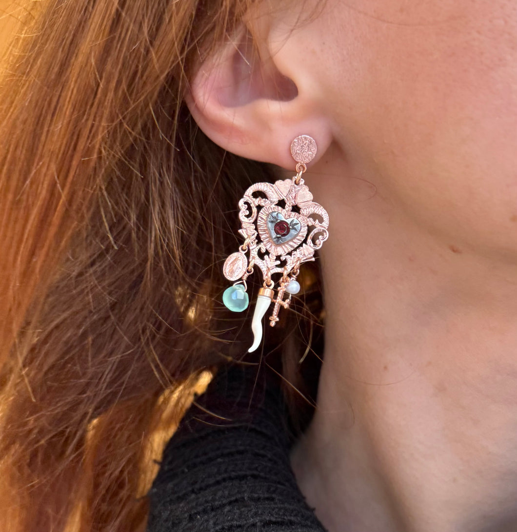 Orecchini Cuore Sacro Sacramore Firenze