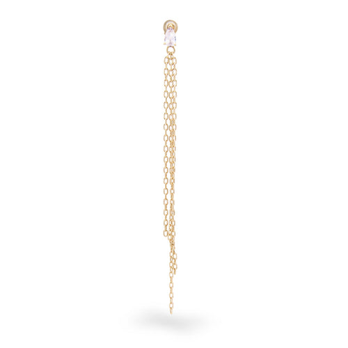 Mono Orecchino Pendente con Frange Rue des Mille