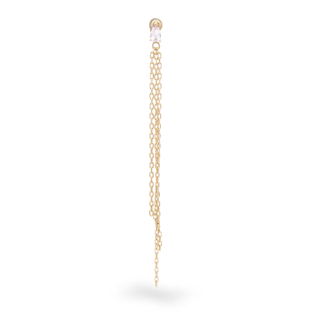 Mono Orecchino Pendente con Frange Rue des Mille