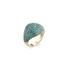 Carica l&#39;immagine nel visualizzatore di Gallery, Anello Chevalier Azzurro Laura P.