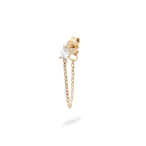 Mono Orecchino Catena Drop Rue des Mille