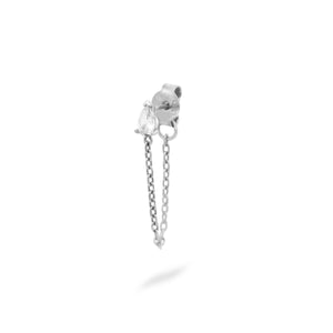 Mono Orecchino Catena Drop Rue des Mille