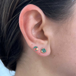 Orecchini lobo zirconi con Soggetti vari Rue Des Mille