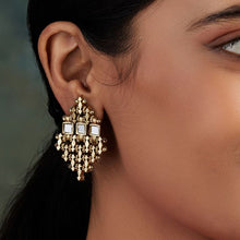 Carica l'immagine nel visualizzatore di Gallery, Orecchini Rombo Specchi House of Tuhina