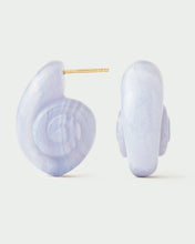 Carica l&#39;immagine nel visualizzatore di Gallery, Orecchini Conchiglia in Agata Blu PDPAOLA