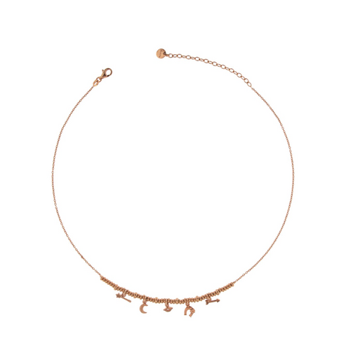 Girocollo micro anelli e 5 soggetti Rue Des Mille