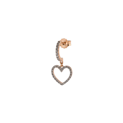 Orecchino mono Cuore Traforato Rue Des Mille