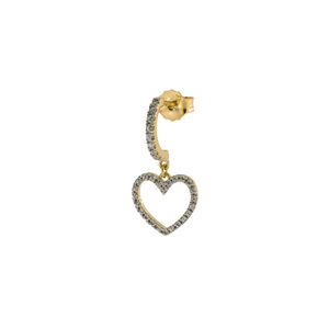 Orecchino mono Cuore Traforato Rue Des Mille