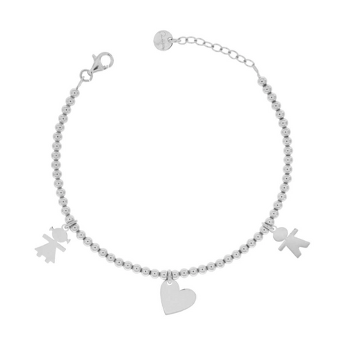 Bracciale pallini con Ciondoli Famiglia Rue Des Mille