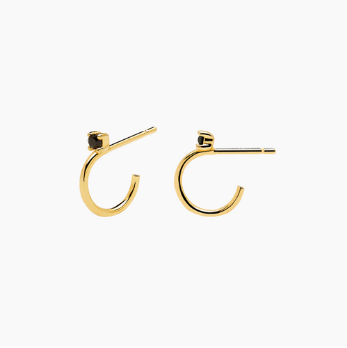 Orecchini gold black Kite P D Paola