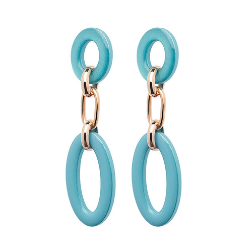 Orecchini Oval Ring Rosso Prezioso