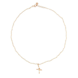 Collana Rosario Croce e Cuore Rue des Mille