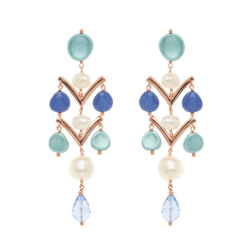 Orecchini Fleurs Rosso Prezioso