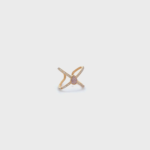 Anello Incrocio Goccia Rue Des Mille