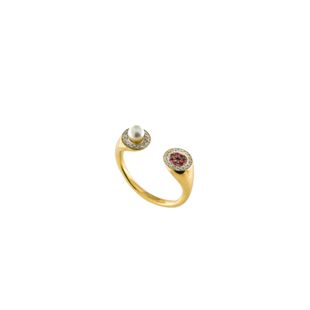 Anello Contrariee Perla Rue des Mille
