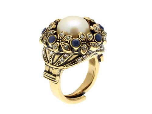 Anello Perla e Fiori Alcozer & J