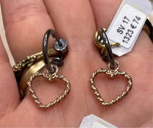 Carica l&#39;immagine nel visualizzatore di Gallery, Orecchini Cerchietto con Cuore Sacramore Firenze