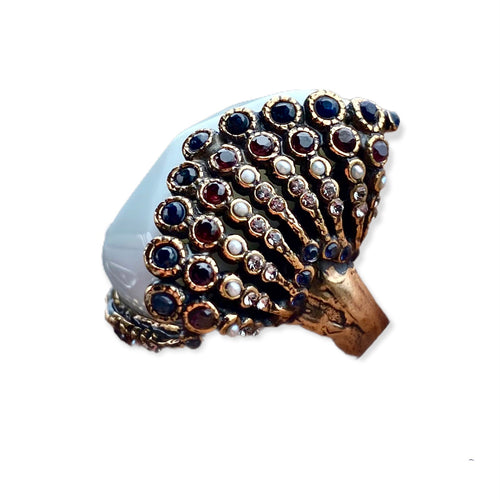 Anello Unic Onice Bianco Alcozer & J