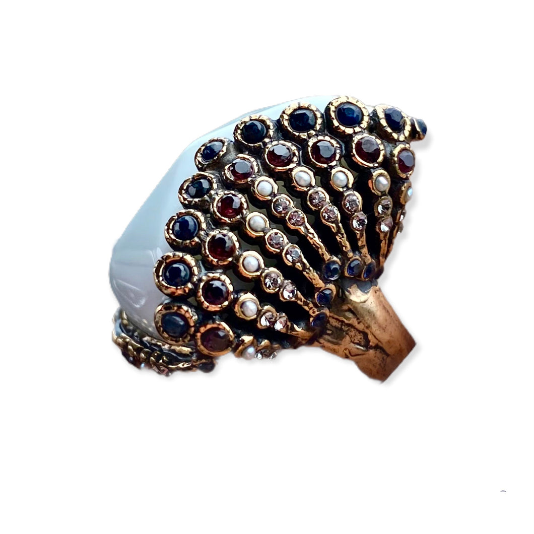 Anello Unic Onice Bianco Alcozer & J