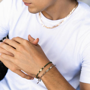 Bracciale Quadrifoglio in Tessuto Rue des Mille