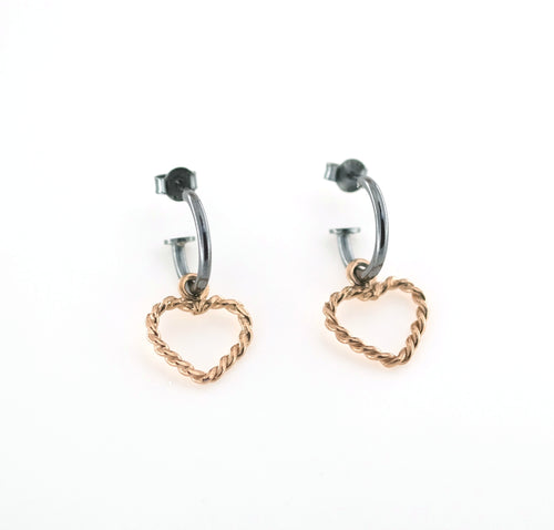 Orecchini Cerchietto con Cuore Sacramore Firenze