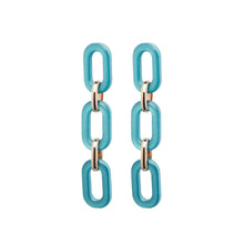 Carica l&#39;immagine nel visualizzatore di Gallery, Orecchini Long Chain Rosso Prezioso