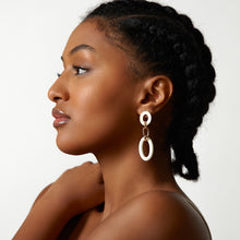 Carica l&#39;immagine nel visualizzatore di Gallery, Orecchini Oval Ring Rosso Prezioso