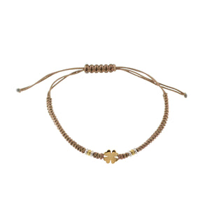 Bracciale Quadrifoglio in Tessuto Rue des Mille