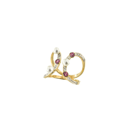 Anello Perle Rue Des Mille