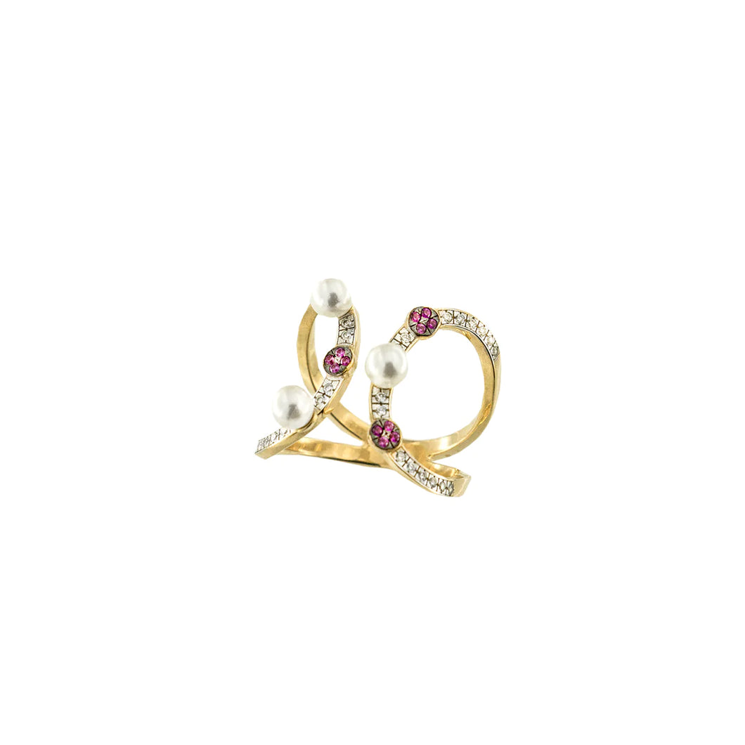 Anello Perle Rue Des Mille